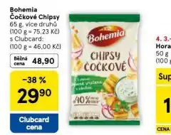 Tesco Bohemia čočkové chipsy nabídka