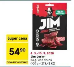 Tesco Jim jerky nabídka
