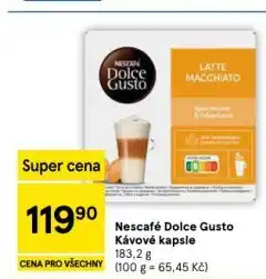 Tesco Nescafé dolce gusto kávové kapsle nabídka