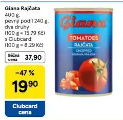 Tesco Giana rajčata nabídka