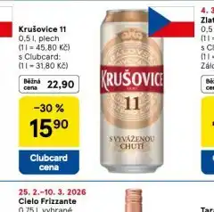Tesco Krušovice 11 nabídka
