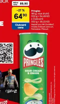 Tesco Pringles nabídka