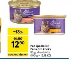 Tesco Pet specialist pěna pro kočky nabídka