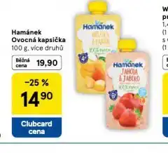 Tesco Hamánek ovocná kapsička nabídka