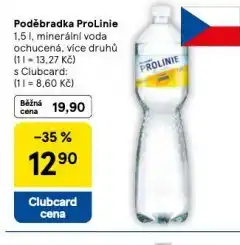 Tesco Poděbradka prolinie ochucená nabídka