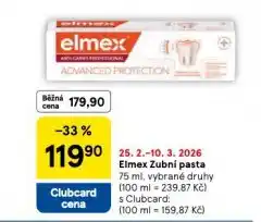 Tesco Elmex zubní pasta nabídka