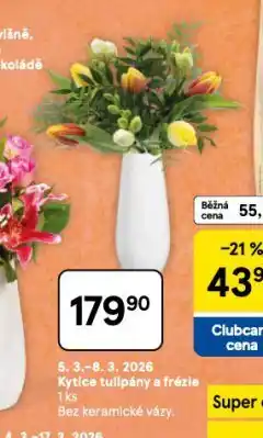 Tesco Kytice tulipány a frézie nabídka