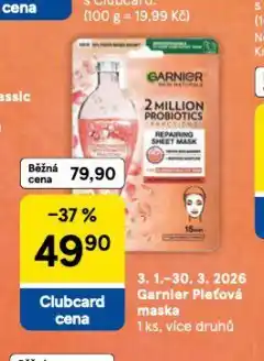 Tesco Garnier pleťová maska nabídka