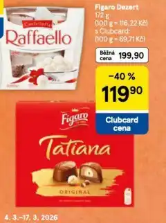 Tesco Figaro dezert nabídka
