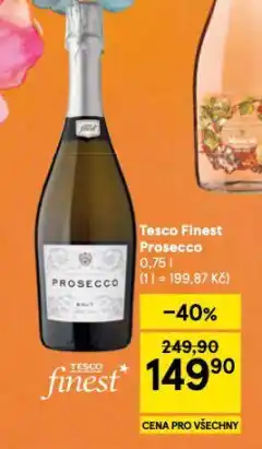 Tesco Tesco finest prosecco nabídka