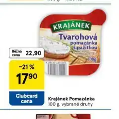 Tesco Krajánek pomazánka nabídka