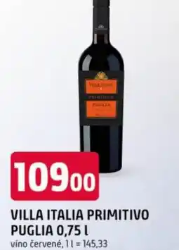 Trefa Villa italia primitivo puglia nabídka