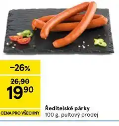 Tesco Ředitelské párky nabídka