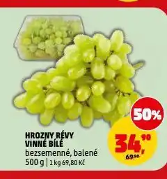 Penny Market Hrozny révy vinné bílé nabídka