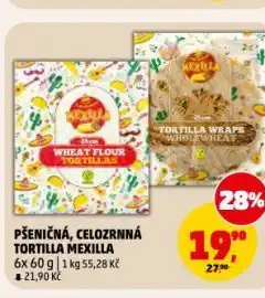 Penny Market Celozrnná tortilla mexilla nabídka