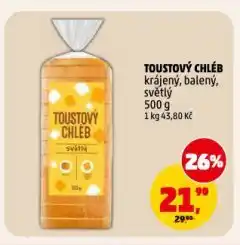 Penny Market Toustový chléb nabídka