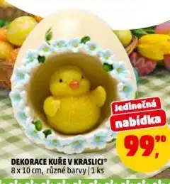 Penny Market Dekorace kuře v kraslici nabídka