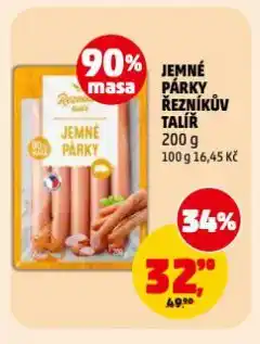 Penny Market Jemné párky nabídka