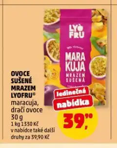 Penny Market Ovoce sušené mrazem lyofru nabídka