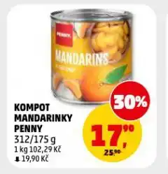 Penny Market Kompot madarinky nabídka