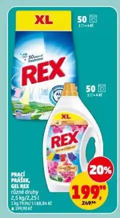 Penny Market Rex prací prášek nabídka