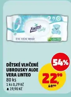 Penny Market Linteo baby dětské vlhčené ubrousky nabídka