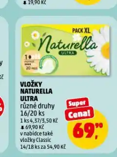 Penny Market Naturella dámské vložky nabídka