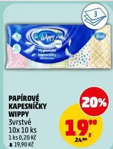 Penny Market Wippy papírové kapesníčky nabídka
