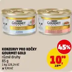 Penny Market Gourmet gold konzervy pro kočky nabídka
