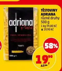 Penny Market Adriana těstoviny nabídka