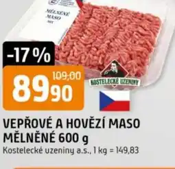 Trefa Vepřové a hovězí maso mělněné nabídka