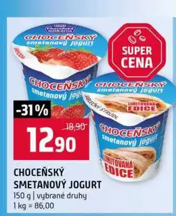 Terno CHOCEŇSKÝ SMETANOVÝ JOGURT 150 g vybrané druhy nabídka