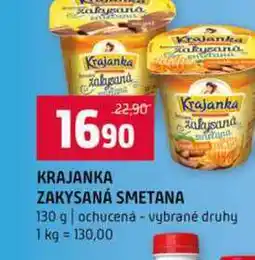 Terno KRAJANKA ZAKYSANÁ SMETANA 130 g ochucená vybrané druhy nabídka