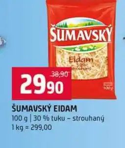 Terno ŠUMAVSKÝ EIDAM 100 g 30 % tuku strouhaný nabídka