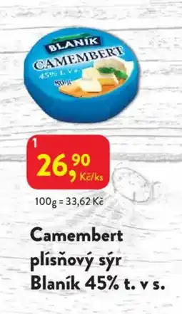 MP Krásno Camembert plísňový sýr Blaník 45% t. v s. nabídka