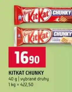 Terno KITKAT CHUNKY 40 g vybrané druhy nabídka