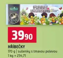 Terno HŘÍBEČKY 170 g sušenky s tmavou polevou nabídka