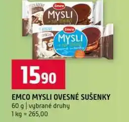 Terno EMCO MYSLI OVESNÉ SUŠENKY 60 g vybrané druhy nabídka