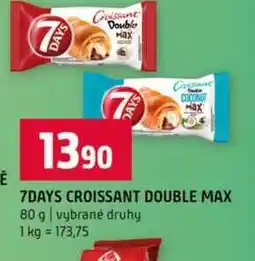 Terno 7DAYS CROISSANT DOUBLE MAX 80 g vybrané druhy nabídka