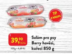 MP Krásno Salám pro psy Barry hovězí, kuřecí nabídka