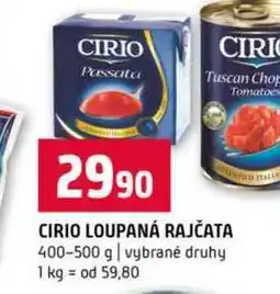 Terno CIRIO LOUPANÁ RAJČATA 400-500 g vybrané druhy nabídka