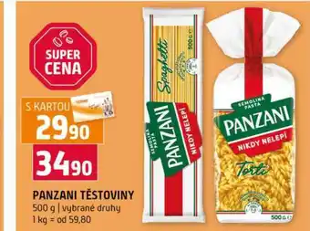 Terno PANZANI TĚSTOVINY 500 g vybrané druhy nabídka