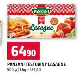 Terno PANZANI TĚSTOVINY LASAGNE nabídka