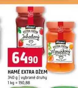 Terno HAMÉ EXTRA DŽEM 340 g vybrané druhy nabídka