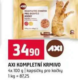 Terno AXI KOMPLETNÍ KRMIVO 4x 100 g kapsičky pro kočky nabídka