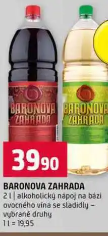 Terno BARONOVA ZAHRADA 2l alkoholický nápoj na bázi ovocného vína se sladidly vybrané druhy nabídka