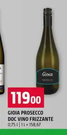 Terno GIOIA PROSECCO DOC VINO FRIZZANTE nabídka