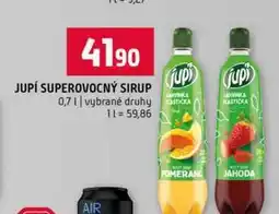 Terno JUPÍ SUPEROVOCNÝ SIRUP 0,7l vybrané druhy nabídka
