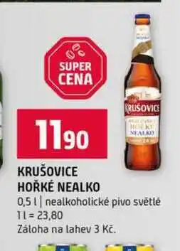 Terno KRUŠOVICE HOŘKÉ NEALKO 0,5l nealkoholické pivo světlé nabídka