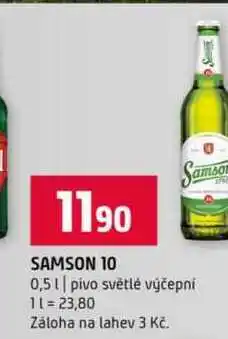 Terno Samson 0,5l pivo světlé výčepní nabídka